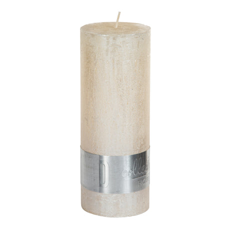 metallic pillar candle 18x7
