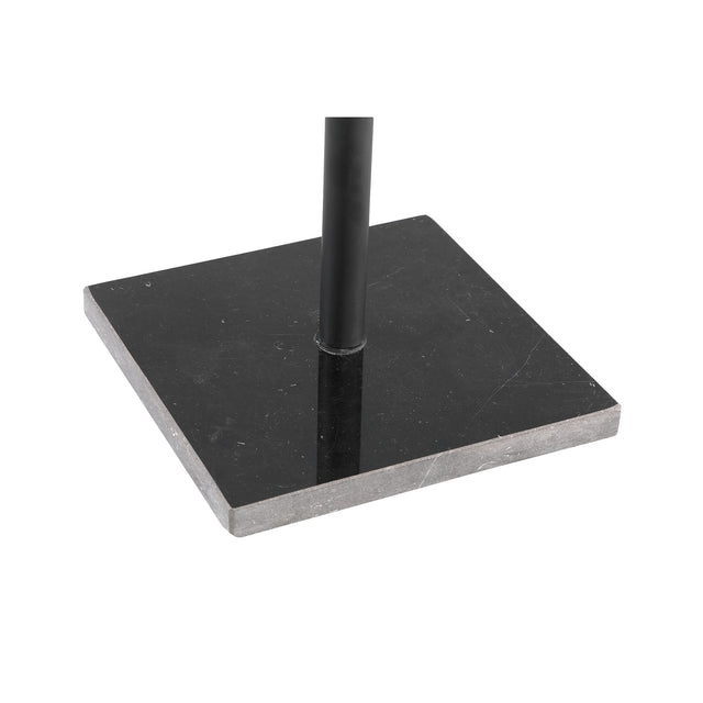 Dara Black iron candleholder marble stand SV2