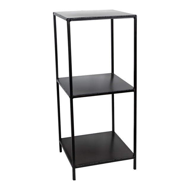 New Noba Grey metal pedestal open w shelf S