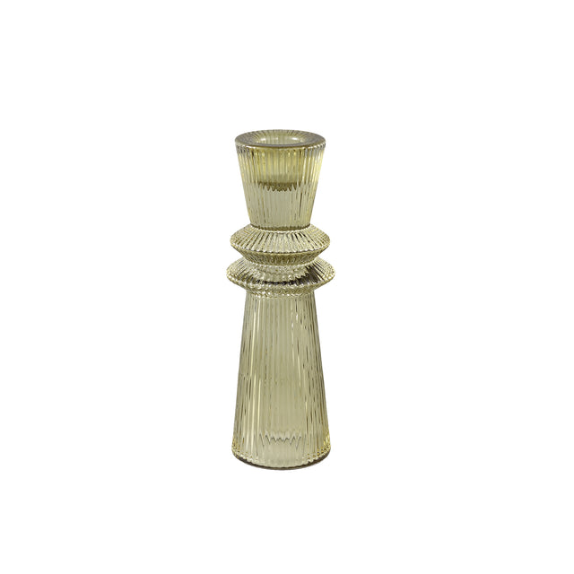 Linty glass candleholder cone shape