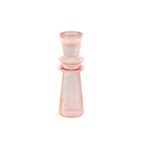 Linty glass candleholder cone shape