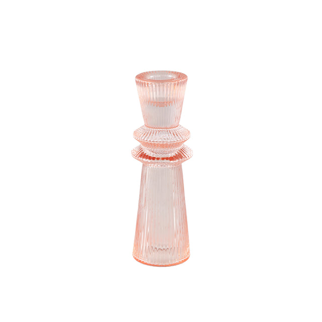 Linty glass candleholder cone shape