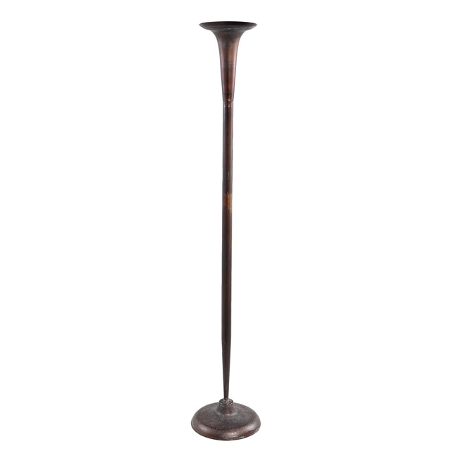 Ester Copper metal candleholder straight rnd high