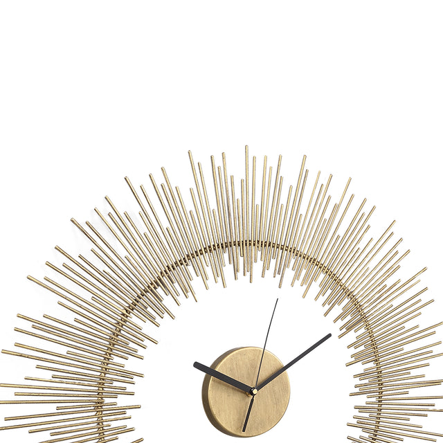 Anther Gold metal wall clock separate sun rays