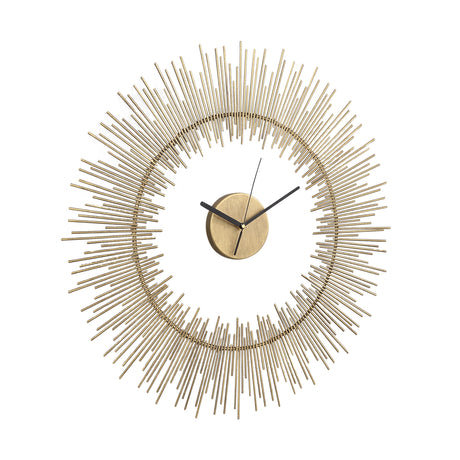 Anther Gold metal wall clock separate sun rays