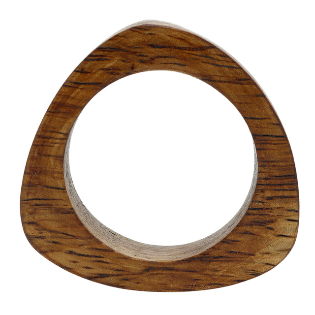 Tria Wood triangle napkin ring