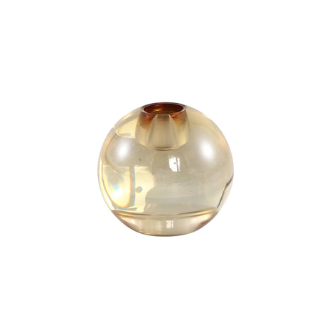 Mezzi glass ball candleholder round