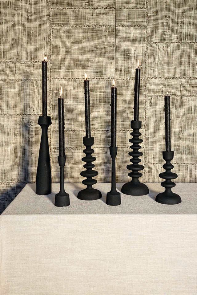 Lisanne casted alu candleholder circles