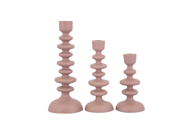 Lisanne casted alu candleholder circles