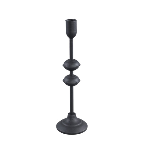 Ciba Black iron candleholder minimal taps