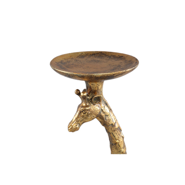 Laudi Gold poly giraffe candle holder