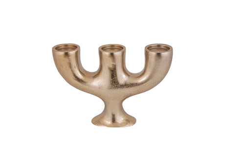 Jimbo Brass big aluminum candleholder 3 holders