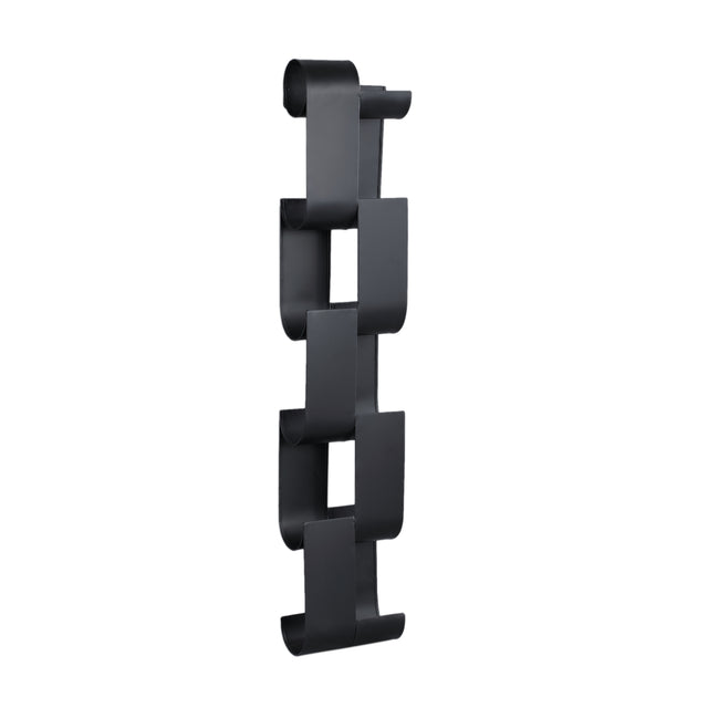 Wine Black iron winerack for bottles rectangle