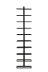 Icon iron wall wine rack vertical layers