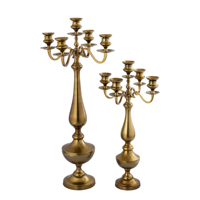 Manuelle Gold casted alu candle holder