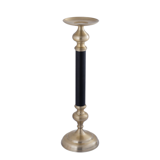 Ixen Champagne cast aluminum candle holder