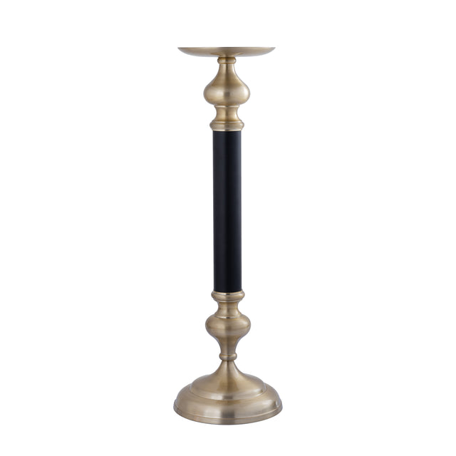 Ixen Champagne cast aluminum candle holder