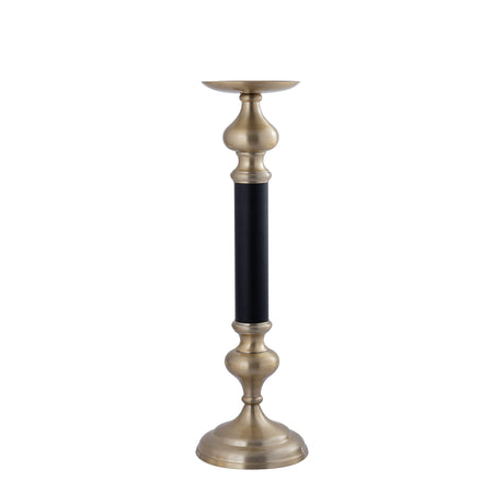 Ixen Champagne cast aluminum candle holder