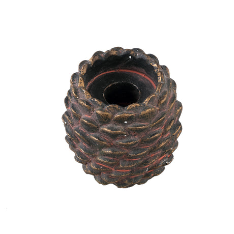 Keia Antracite cement tealight pinecone shaped