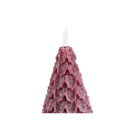 LED light Candle red leaves tree shaped flickering