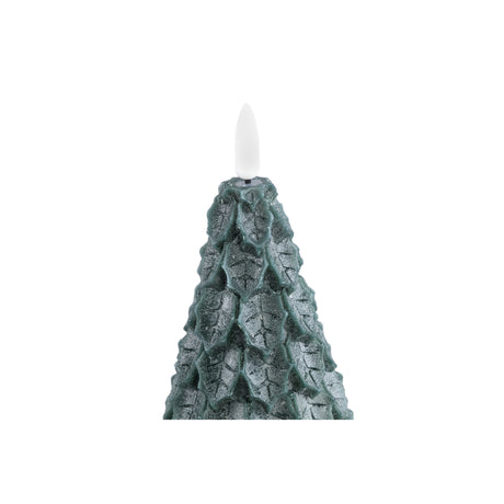 LED light Candle green leaves tree shaped flickeri