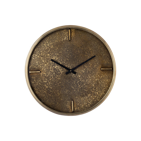 Taylor Brass iron round clock with print