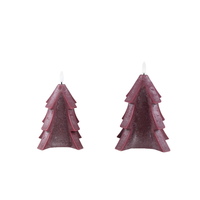 LED light Candle red tree shaped flickering