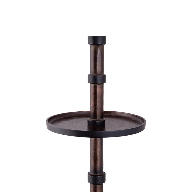 Glinda Copper alu etagere round