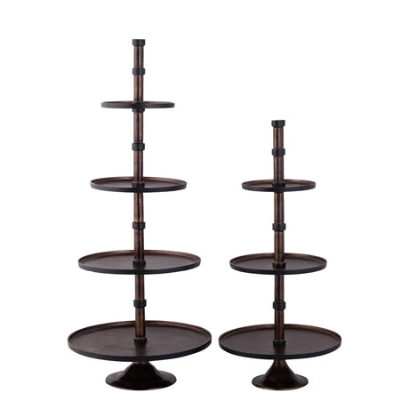 Glinda Copper aluminum round shelf