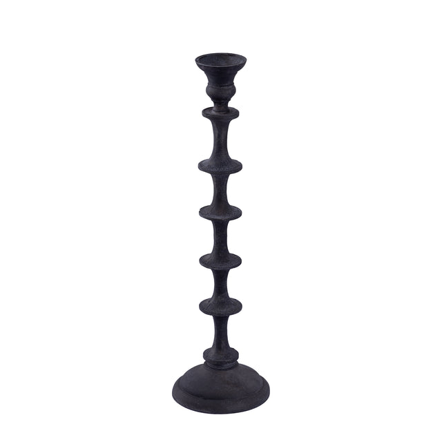 Freddie Black alu candle holder with tabs