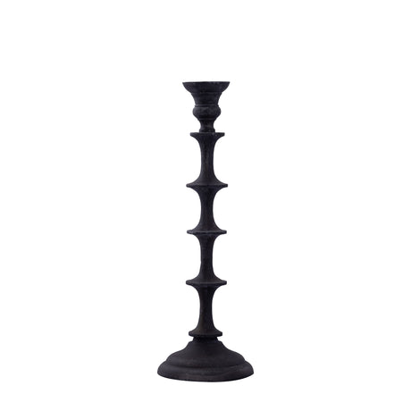 Freddie Black alu candle holder with tabs