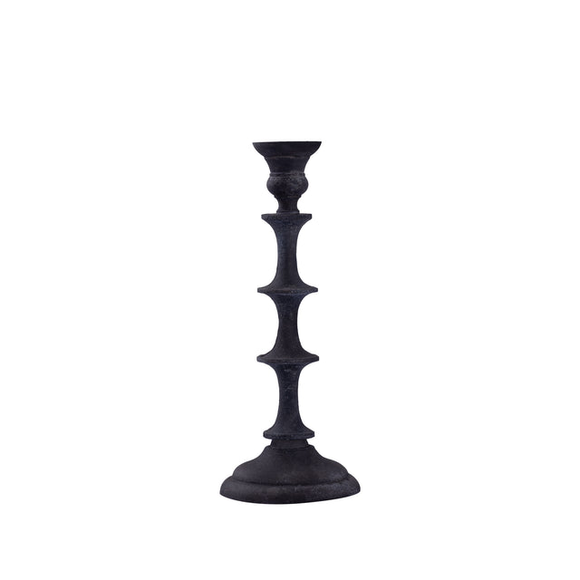 Freddie Black alu candle holder with tabs