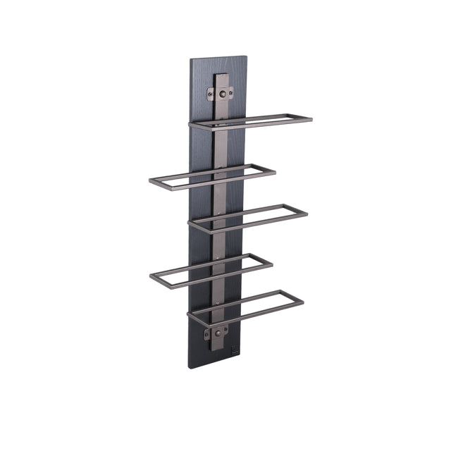 Brendan Brown steel wall wine rack layers