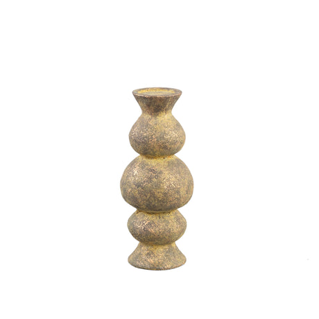 Larry Brown cement candleholder round high bulbs