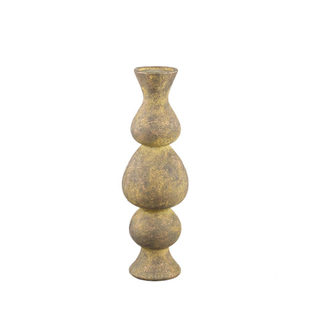 Larry Brown cement candleholder round high bulbs