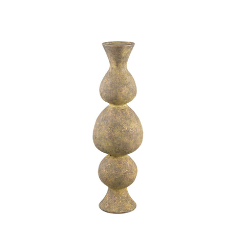 Larry Brown cement candleholder round high bulbs