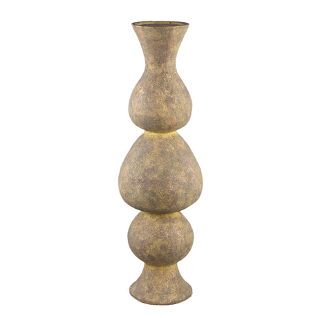 Larry Brown cement candleholder round high bulbs