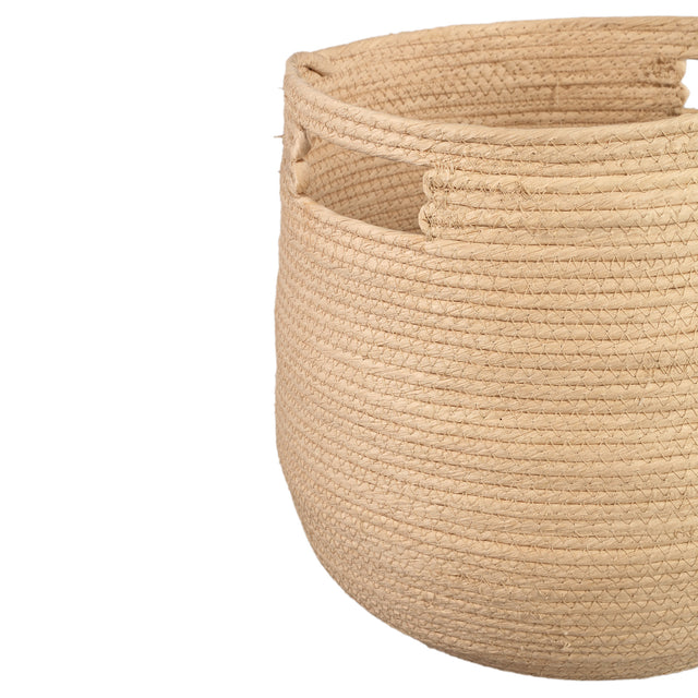 Mellaine  paper rope round basket handle SV3