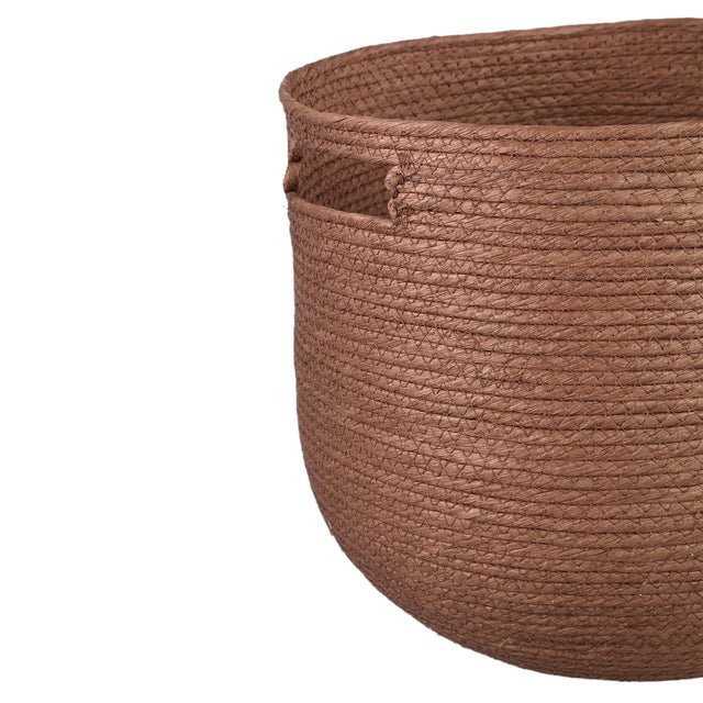 Mellaine  paper rope round basket handle SV3