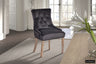 Gray Velvet 'Bristol' Chair