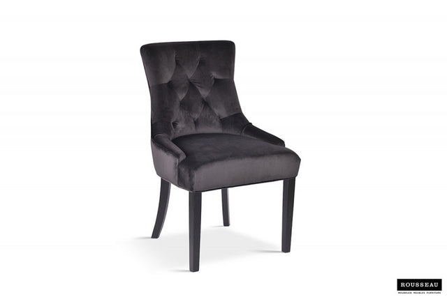 Gray Velvet 'Bristol' Chair