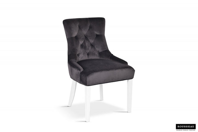 Gray Velvet 'Bristol' Chair